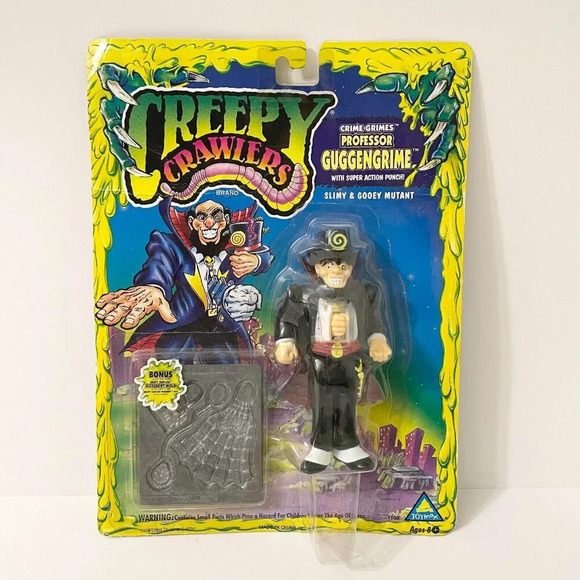 VTG 1994 Creepy Crawlers Professor  Guggengrime 5.5 Inch Action Figure Damaged - Picture 1 of 16